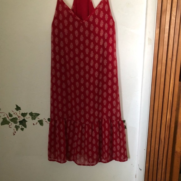 Red Summer Dress Medium Old Navy - Picture 3 of 7